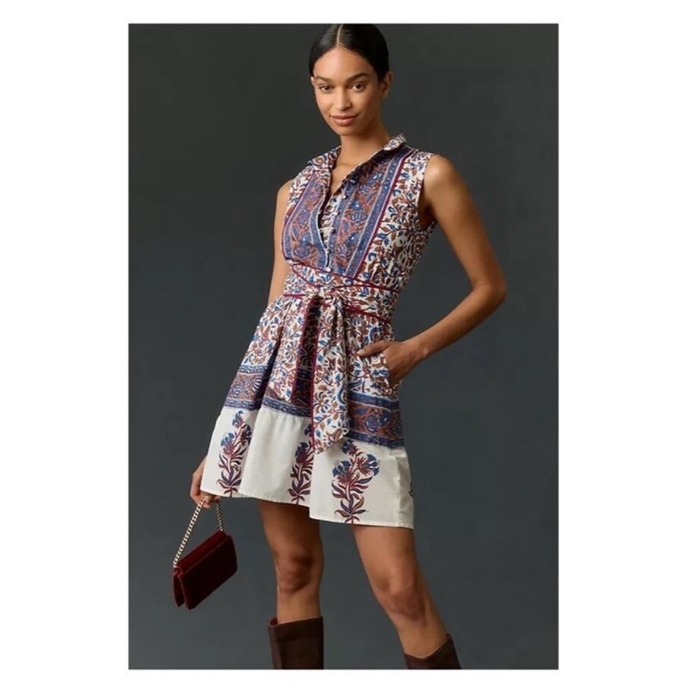 EUC Sue Sartor X Anthropologie Sleeveless Dress